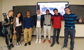 Biophysics Club President, Nader Allam (far right), and the remaining attendees after the 4 hour event!