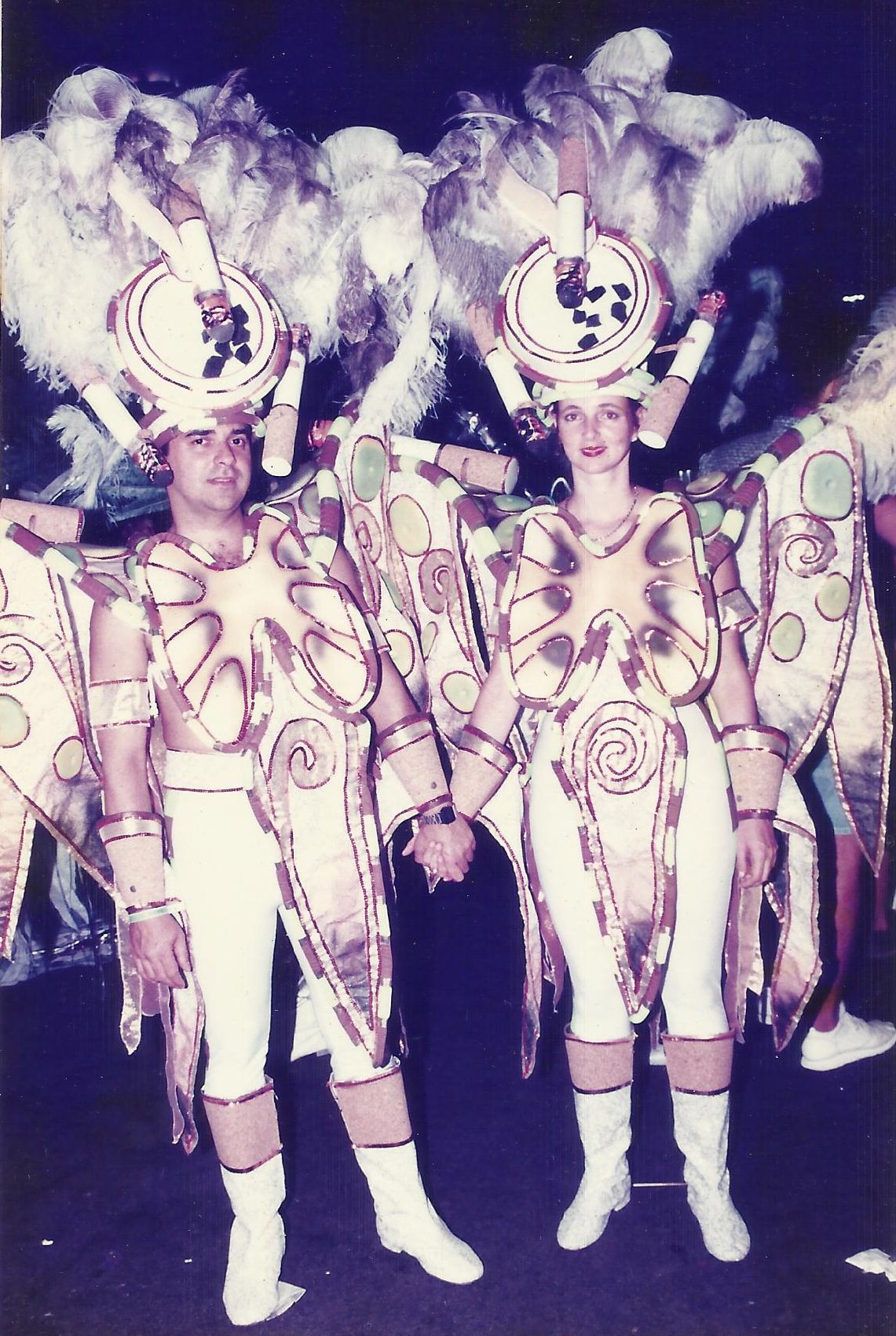 Silva and his wife at Carnival